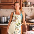 thumbnail image 1 of RKSTN Kitchen Utensils 1pc Parent Adult The Family Kitchen Lovely Print Linen Family Aprons Kitchen Utensils, 1 of 2