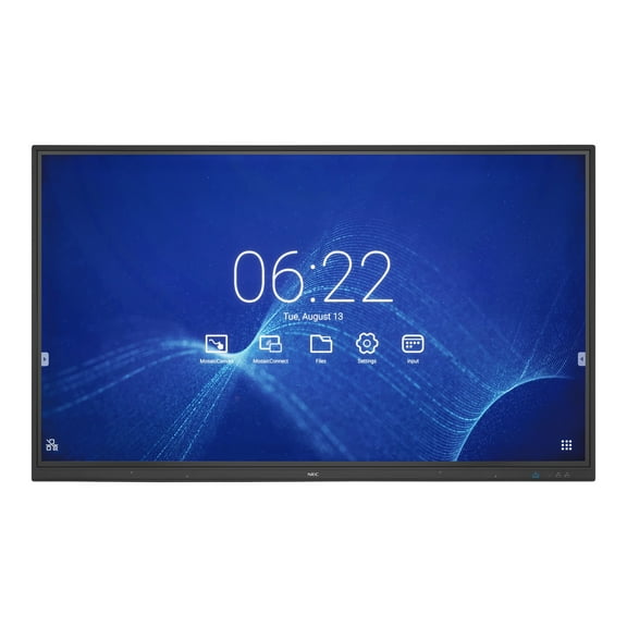 NEC MultiSync CB651Q (Infrared Touch) - 65" Diagonal Class (64.5" viewable) LED-backlit LCD display - interactive digital signage - with touchscreen (multi touch) - 4K UHD (2160p) 3840 x 2160 - direct-lit LED - black