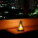 thumbnail image 1 of Decoración del hogar, decoración de habitaciones, decoración de paredes, lámpara de viento decorativa, candelabro triangular tridimensional, vela electrónica, LED, ambiente de fiesta, decoraciones, ac, 1 of 5