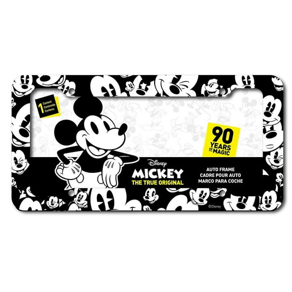 New 1pc Walt Disney Mickey Mouse Expression Car Truck License Plate Frame