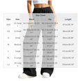 thumbnail image 3 of Sunnin Women's Pants 2PC Casual Wide Leg Trousers Drawstring Elastic Waist Relaxed Fit with Side Pockets, 3 of 6