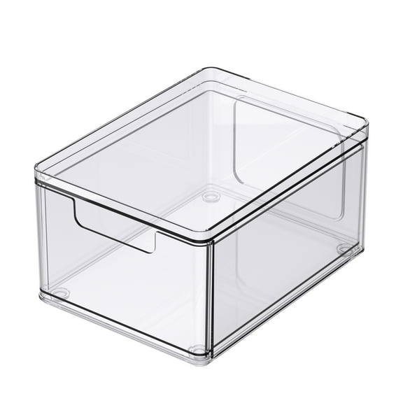 Clear Stackable Storage Drawer by Simply Tidy - Waterproof & Dustproof Organizer with Non-Slip Base for Craft - Office & Home Supplies - 1 Pack