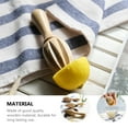thumbnail image 2 of STRANDCHIC Khaki Wooden Manual Citrus Juicer Handheld Fruit Juice Squeezer Practical Design for Home Kitchen and Bar Use, 2 of 6