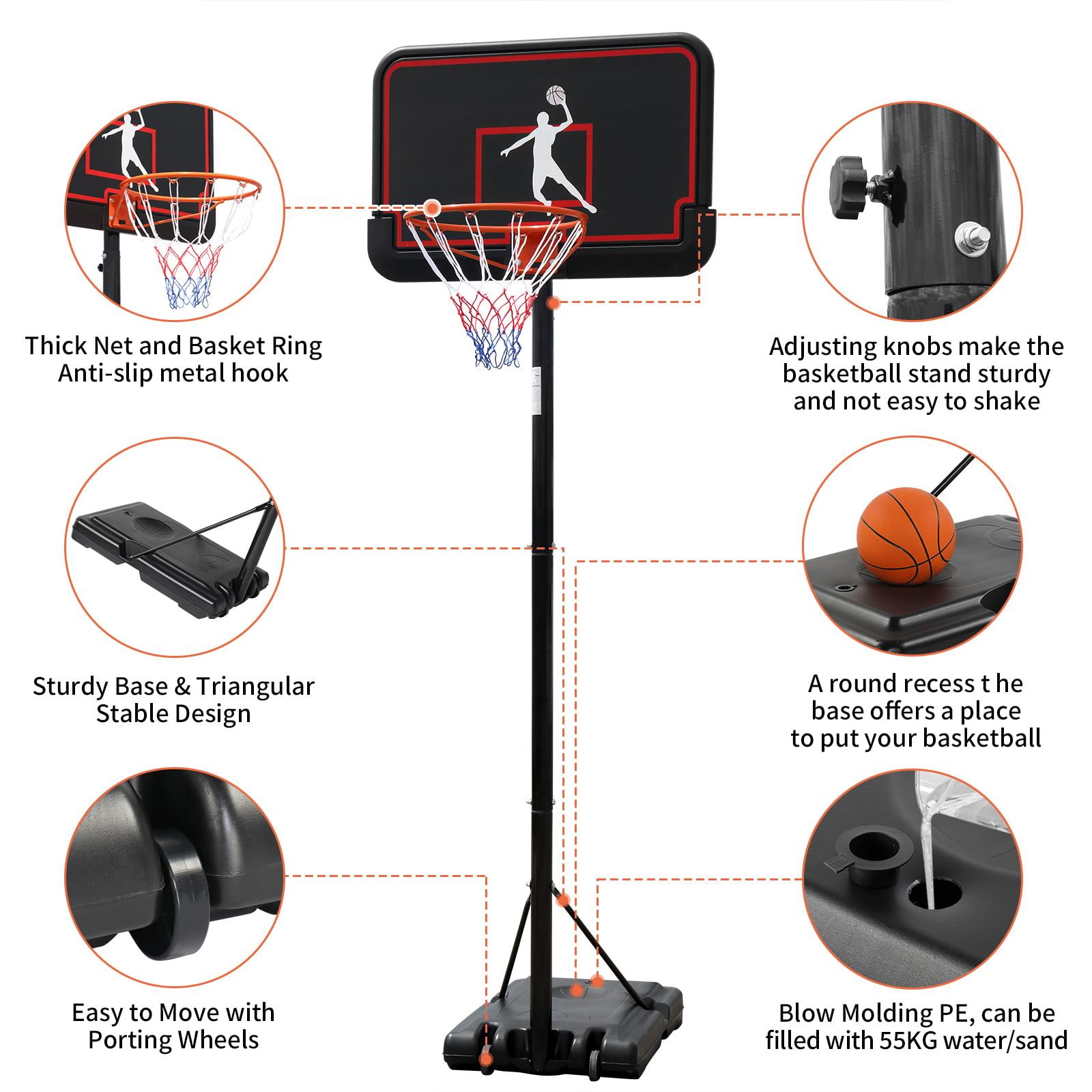 Charles Bentley Basketball Set With Hoop & Backboard | Robert Dyas