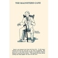 thumbnail image 2 of Retromagic 17x24 Black Ornate Wood Framed with Double Matting Museum Art Print Titled - The Magnetized Cane, 2 of 4