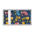 thumbnail image 2 of JIALIOU Nylon Trifold Card Wallet with ID Window Zipper Pocket for Men Women Teen Cute Hand Drawn Bug, 2 of 7
