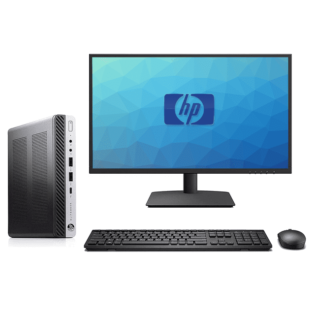 Computadora de Alto Rendimiento HP Core i5 8va Gen 240GB SSD Monitor 22" wifi HP EliteDesk USFF