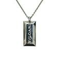 thumbnail image 1 of Pre-Owned BVLGARI Bulgari Ingot Necklace 750 18KWG 19g for Men and Women, 1 of 5