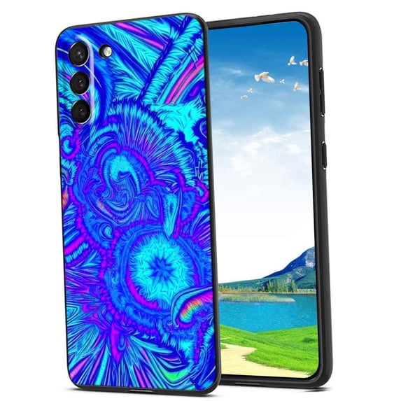 Compatible with Samsung Galaxy S23 Phone Case, Psychedelic-Trippy-Visuals-Colors-5 Case Silicone Protective for Teen Girl Boy Case for Samsung Galaxy S23