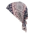 thumbnail image 1 of tredstone Bonnet Chimio Imprimé Foulard Femme Coton Turban Musulman Extensible Perte de Cheveux Baotou, 1 of 9