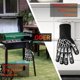 thumbnail image 3 of 1 par de guantes BBQ resistentes a altas temperaturas - negro - 13 (33CM) Ormromra LHH-0388, 3 of 5