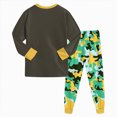thumbnail image 4 of Little Boys Pajamas 2 Pieces Long Set Dinosaur Printed Pjs Toddler Clothes for Boys Jammies Kaprioy Pajamas Set 2T-7T, 4 of 7