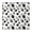 White Cow Black, variant on White Cow Black Dot Pattern Square Fitted Tablecloth with Elastic Edge,Square Table Cover,Washable Elastic Table Cover for Home Kitchen Party Decor 34"x34"