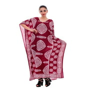 Oussum Women Plus Size Kaftan Dresses for Ladies Kimono Sleeve Caftan Long Maxi Kaftans Online