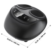 Foot massager with hot acupressure deep kneading compression function, suitable for feet, mens and womens gifts, suitable for mens size 12.