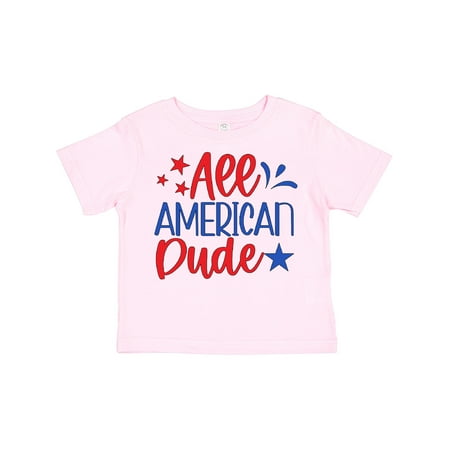 

Inktastic 4th of July All-American Dude with Stars Gift Toddler Boy Girl T-Shirt