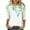 B-Green, variant on GERsome Women's Summer Tops 3/4 Sleeve Round Neck Tshirts Floral Print Tunic Loose Fit Pullover Blouses & Basic Tees S-XXXL