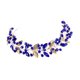 thumbnail image 3 of Accesorios para el cabello con hojas, ligeros y novedosos, hechos a mano, para bodas Azul, 3 of 9