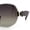 Gold Brown - Brown, variant on Womens Rimless Bevel Lens Flower Jewel Hinge Round Fashion Sunglasses Gold Beige - Brown