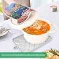 thumbnail image 3 of Yayeee Pot Holders Kitchen Heat Resistant with Pocket 7"x9.8" Cotton Oven Cooking Hot Pads, Green Window, 3 of 7