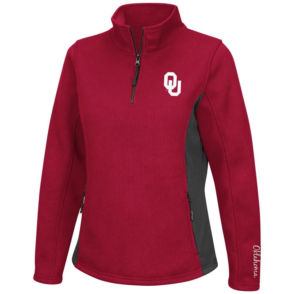 Ladies High Bar University of Oklahoma Sooners Quarter Zip Jacket by Colosseum