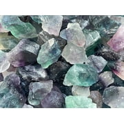 WHOLESALE Raw Rainbow Fluorite, Natural Rainbow Fluorite Stone, Natural Rough Rainbow Fluorite, Rainbow Fluorite Healing Crystal (Rainbow Fluorite, 0.25 Pound)