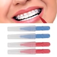 thumbnail image 4 of ACDANC Pack of 50 Pieces Interdental Brushes for Braces,Cleanser Interdental Brush for Cleaning,Toothpick Dental Tooth Flossing Head Oral Dental Hygiene Flosser Teeth Gum Braces Tooth Cleaning Tool, 4 of 9