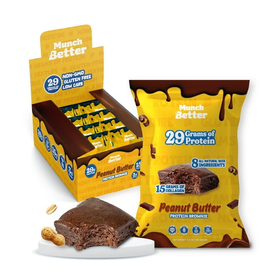 Peanut Butter - Munch Better Protein Brownie