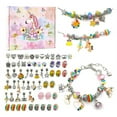 thumbnail image 1 of 64pcs DIY Charm Bracelet Gift Box Jewelry Making Kit with Beads Charms Pendants, 1 of 5