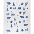 thumbnail image 1 of Safdie & Co. Jeté Imprimé Côtelé Impression Bleu Signature, 1 of 4