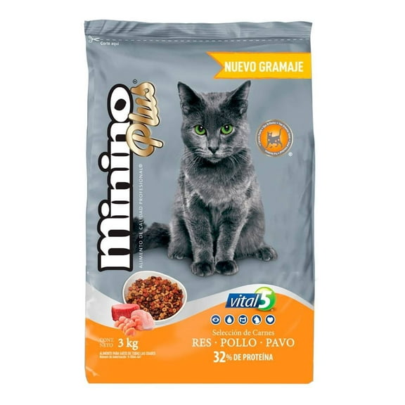 Alimento para Gato Minino Plus 3 kg