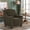 Brown, variant on MCombo Modern Accent Chair Upholstered Armchair for Living Room, Chenille Single Sofa, Brown