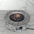 thumbnail image 5 of DUOSONG 9'' H X 28'' W Fiber Reinforced Concrete Outdoor Fire Pit Stone Gray Concrete Garden & Outdoor Outdoor Heating, 5 of 5