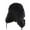 Black, variant on Duoif Trapper Hat Winter Hats for Men Faux Trapper Hat with Ear for Skiing Head Circumference Winter Hats for Women Black