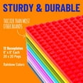 thumbnail image 2 of Strictly Briks Classic Baseplates 6" x 6" Building Brick Base Plates 100% Compatible with All Major Brands | Baseplates for Building Towers, Tables & More | 12 Colorful Baseplate, 2 of 10