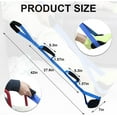 thumbnail image 4 of Long Leg Lifter with Padded Hand Grips and Feet Loop, Rigid Leg Lifter Strap After Hip Replacement Leg Lifters Getting Legs in and Out of Bed,Car,Wheelchair 1PCS, 4 of 7
