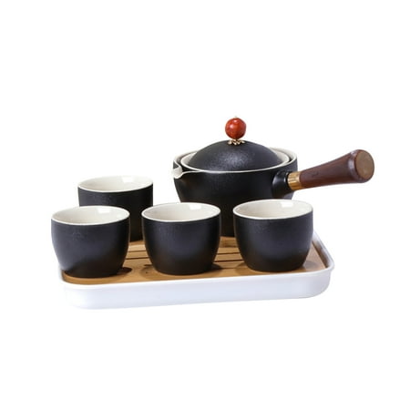 

Yedhsi Kitchen Utensils & Gadgets Creative 360 Degree Rotating Tea Set Well Off Teapot Cradle Type Semi Automatic Kung Fu Tea Set Household