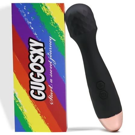 HEMDRE Rechargeable Personal Massager, Waterproof Wand Massager, Vibrator Massager with Multiple Modes Adjustment, Fatigue Relieving Muscle Massager for Back Neck Shoulder Body(Black)