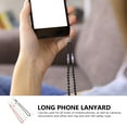 thumbnail image 3 of 4Pcs Long Beaded Cellphone Lanyards Phone Hanging Ropes Creative Phone Decorations, 3 of 8