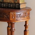 thumbnail image 2 of International Caravan Windsor Round End Table in Walnut Stain, 2 of 3