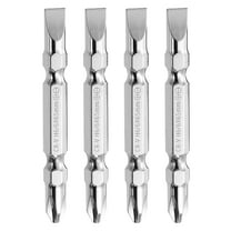 Uxcell 4pcs Magnetic Double Ended Screwdriver Bit 6mm PH2/SL6 2.56"/65mm 1/4" Shank Phillips Cross Slotted Flat Screw Driver Bit