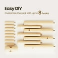 thumbnail image 4 of Coat Rack Stand, Coat and Hat Hanger Freestanding Standtree,  8 Hook and 3 Adjustable Heights Coat Tree, Home,Office,Entryway, Hallway, 4 of 8