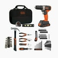 thumbnail image 4 of BLACK+DECKER 20V Drill/Driver, 1.5Ah, 83 Piece Set, Battery and Charger Included, 4 of 26