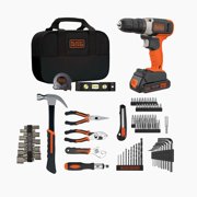 BLACK+DECKER 20V Drill/Driver, 1.5Ah, 83 Piece Set, Battery and Charger Included