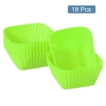 thumbnail image 3 of 18Pcs Silicone Cupcake Baking Cups, Silicone Muffins Liners, for Cooking Eggs, Baking Muffins Cake Mold Green, 3 of 6