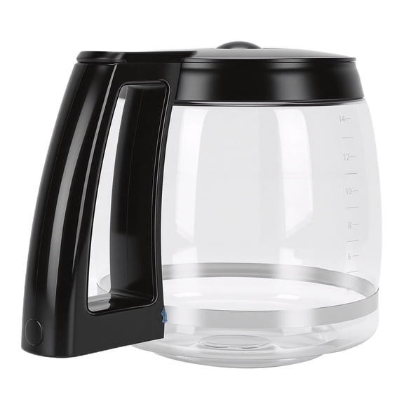 Kitchen & Dining Glass Coffee Pot Easy to Clean Heat Cold Proof Coffee Maker Replacement Carafe with Handle