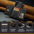 thumbnail image 2 of for Samsung Galaxy S25 Ultra Case, Magnetic Buckle Leather Detachable Wallet Cover, Card Pocket Back Flip Kickstand Shockproof Business Slim Phone Case For Samsung Galaxy S25 Ultra, Black, 2 of 11