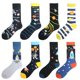 thumbnail image 2 of Happy Funny-calcetines Unisex con pintura de OVNI, astronauta, cohete espacial, estrella de la guerra, ropa de calle, vestido de monopatín de algodón para hombre, 2 of 4