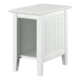 thumbnail image 2 of Home Square Ensemble de 2 Lits Escamotables Grand avec Coffre et Table d'Appoint, Blanc, 2 of 20