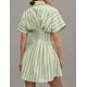 thumbnail image 3 of Vestido camisero JEIBKOUY para mujer, manga corta, de verano, a rayas, 3 of 5